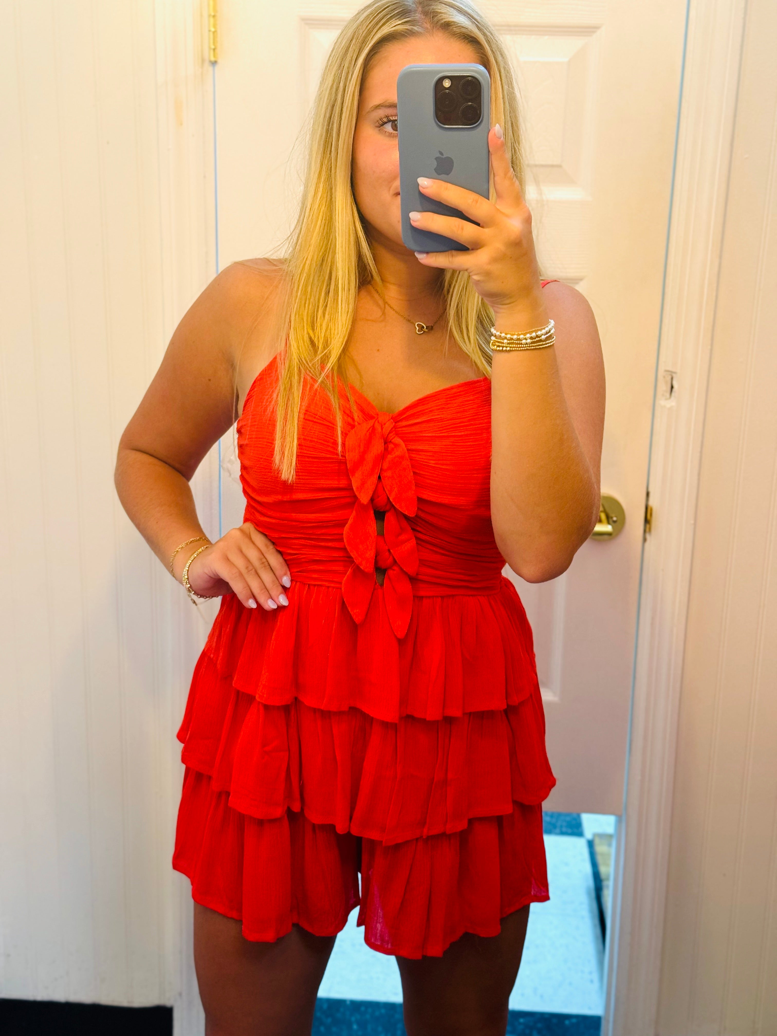 RUBY RUFFLE ROMPER