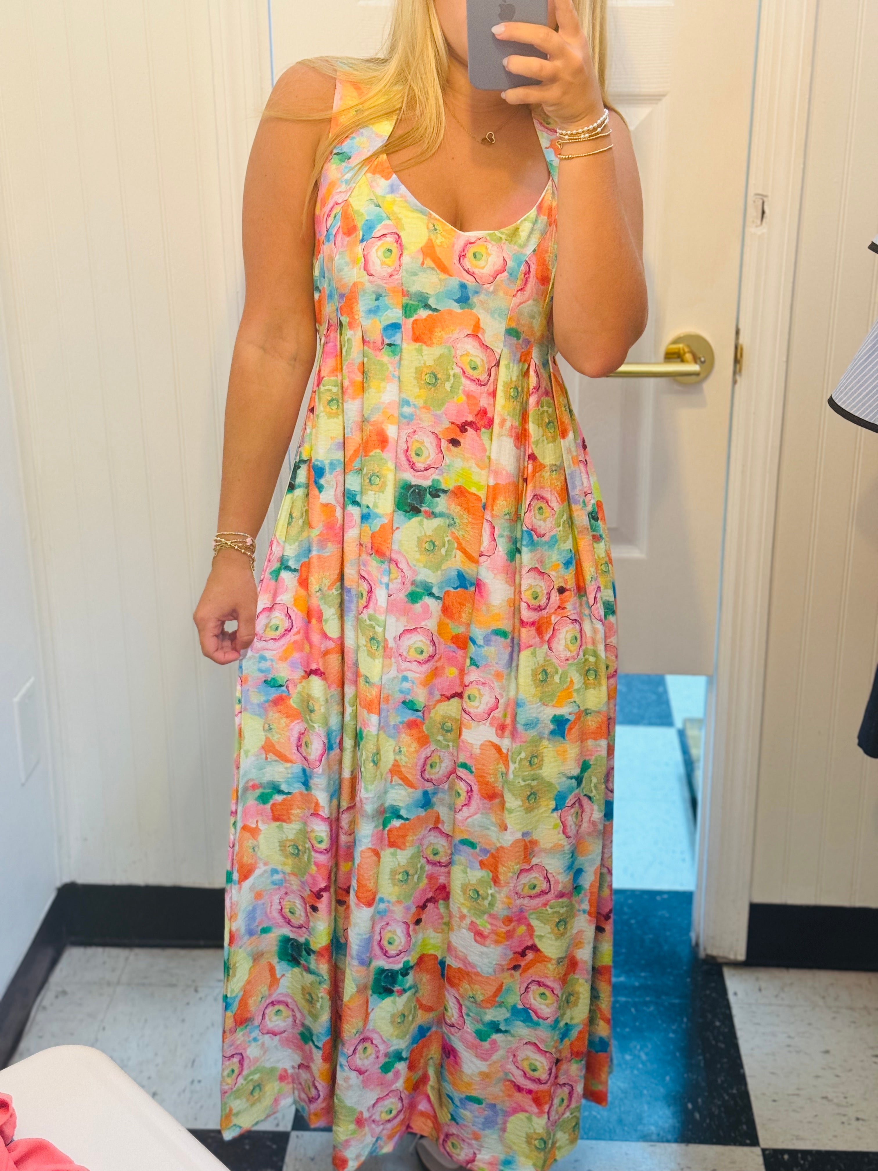 HALLIE FLORAL MIDI