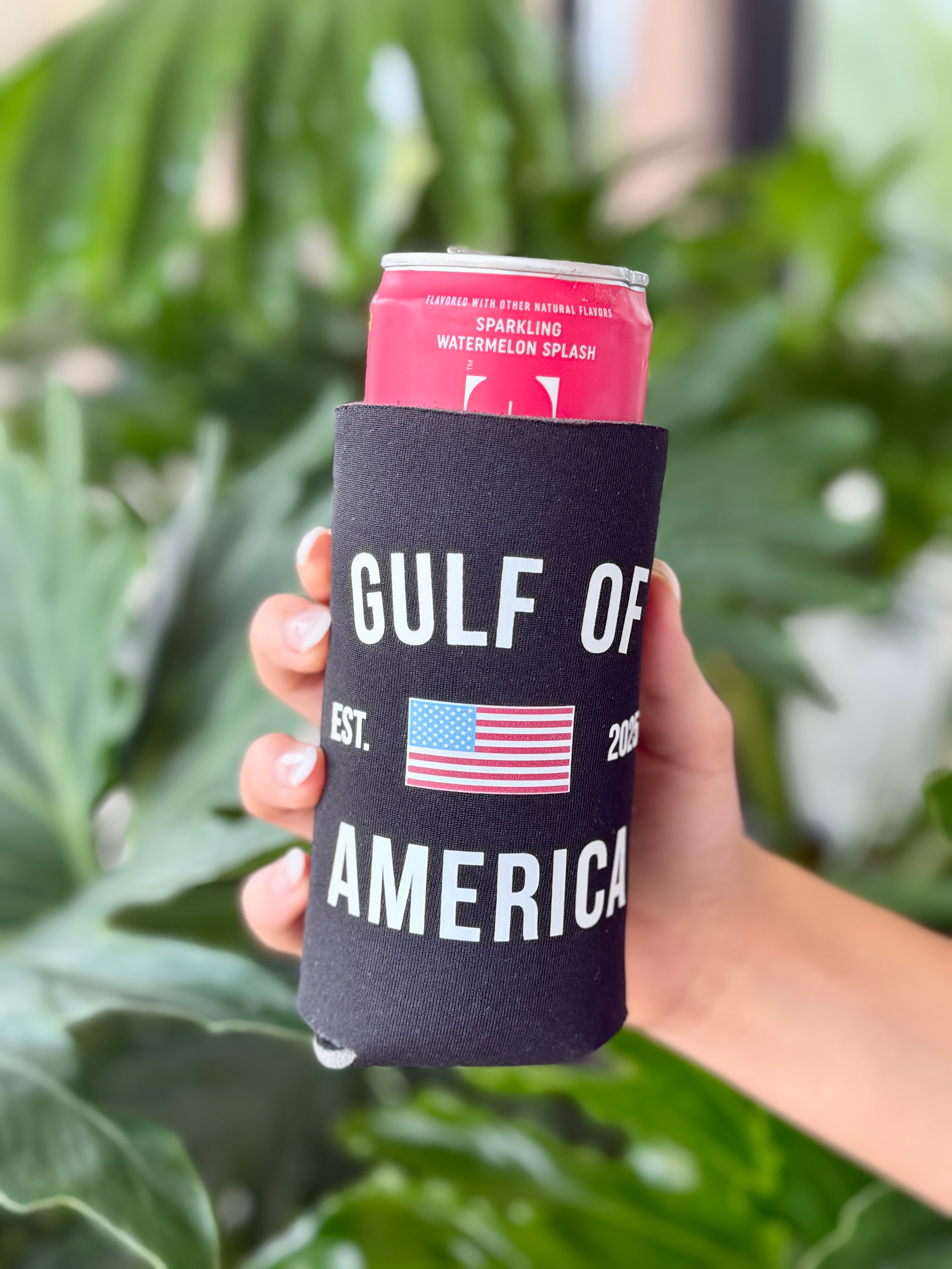 BLACK GULF OF AMERICA KOOZIE