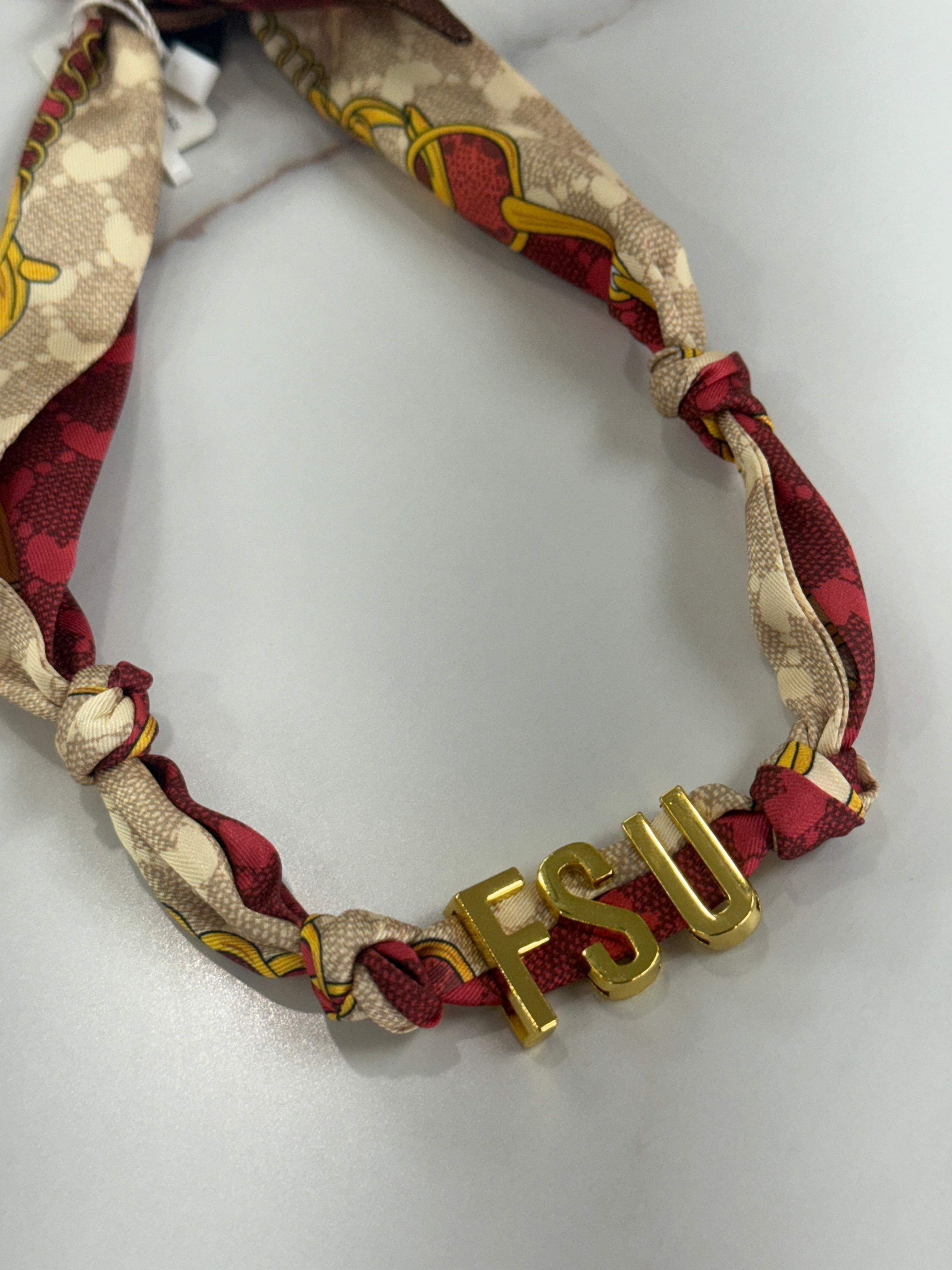 FSU BOLD SCARF NECKLACE