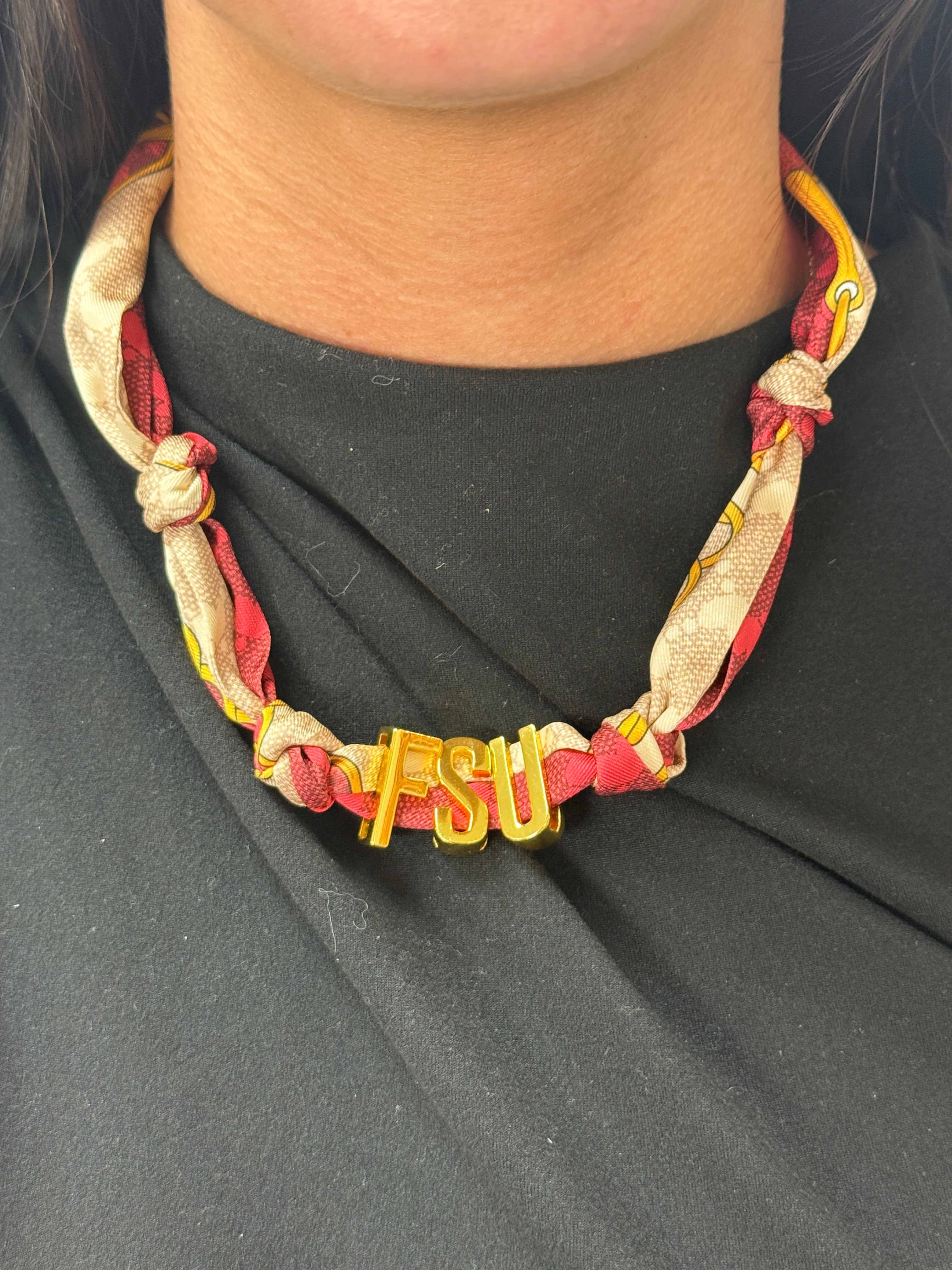 FSU BOLD SCARF NECKLACE