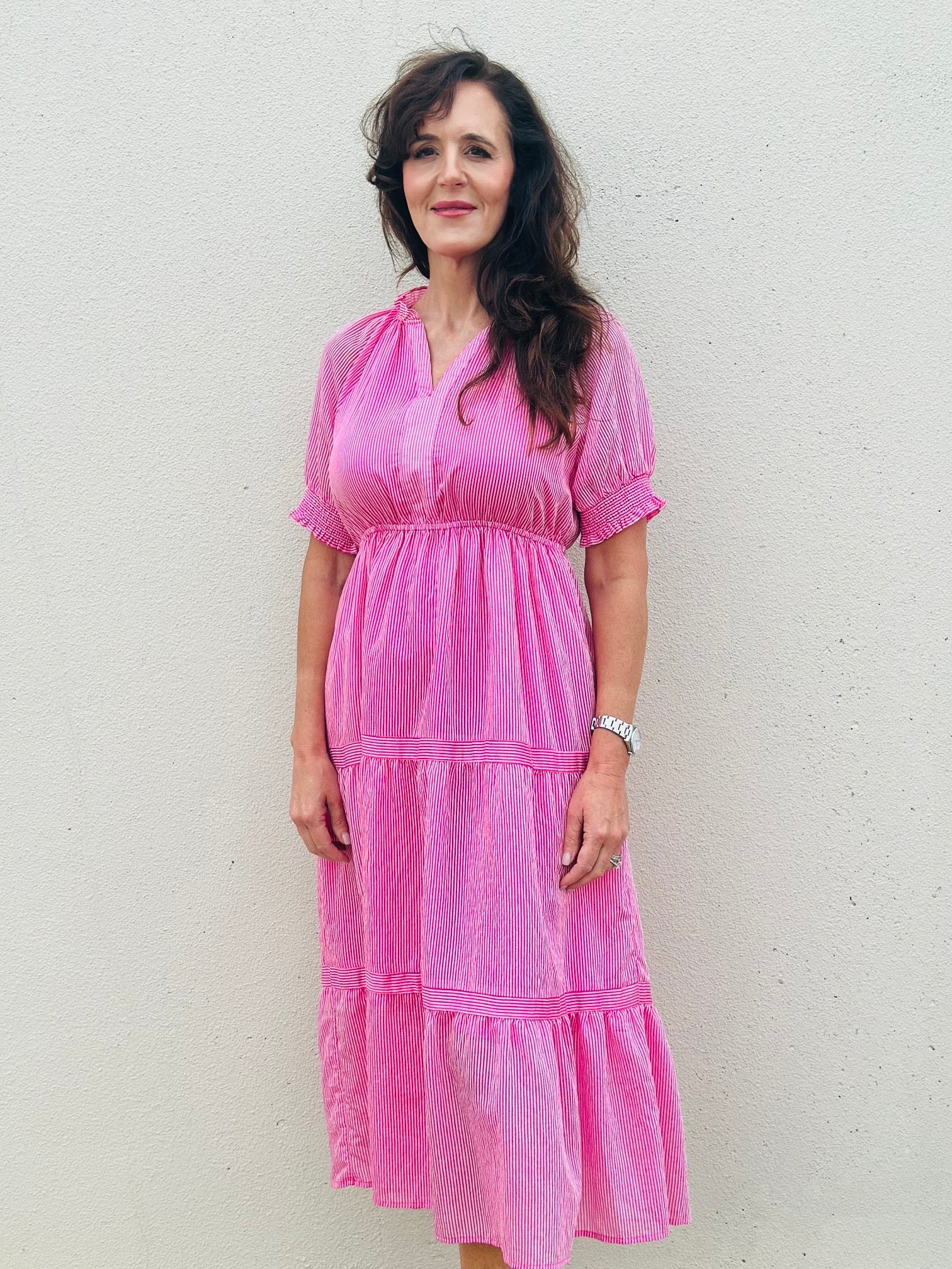 SAMPSON STRIPED MAXI DRESS