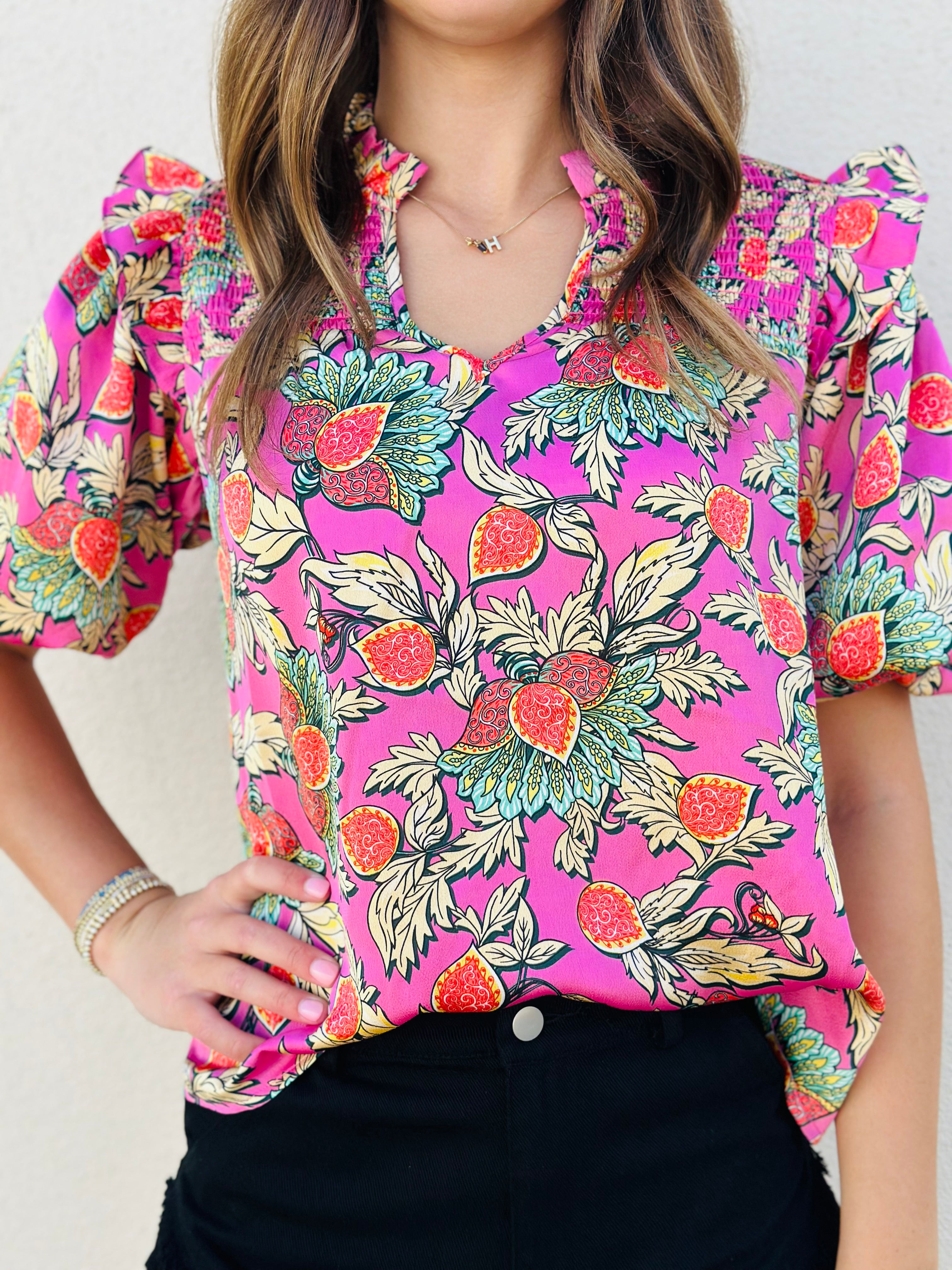 PENNY RUFFLE TOP