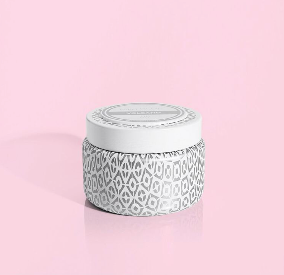 VOLCANO | WHITE PRINTED TRAVEL TIN