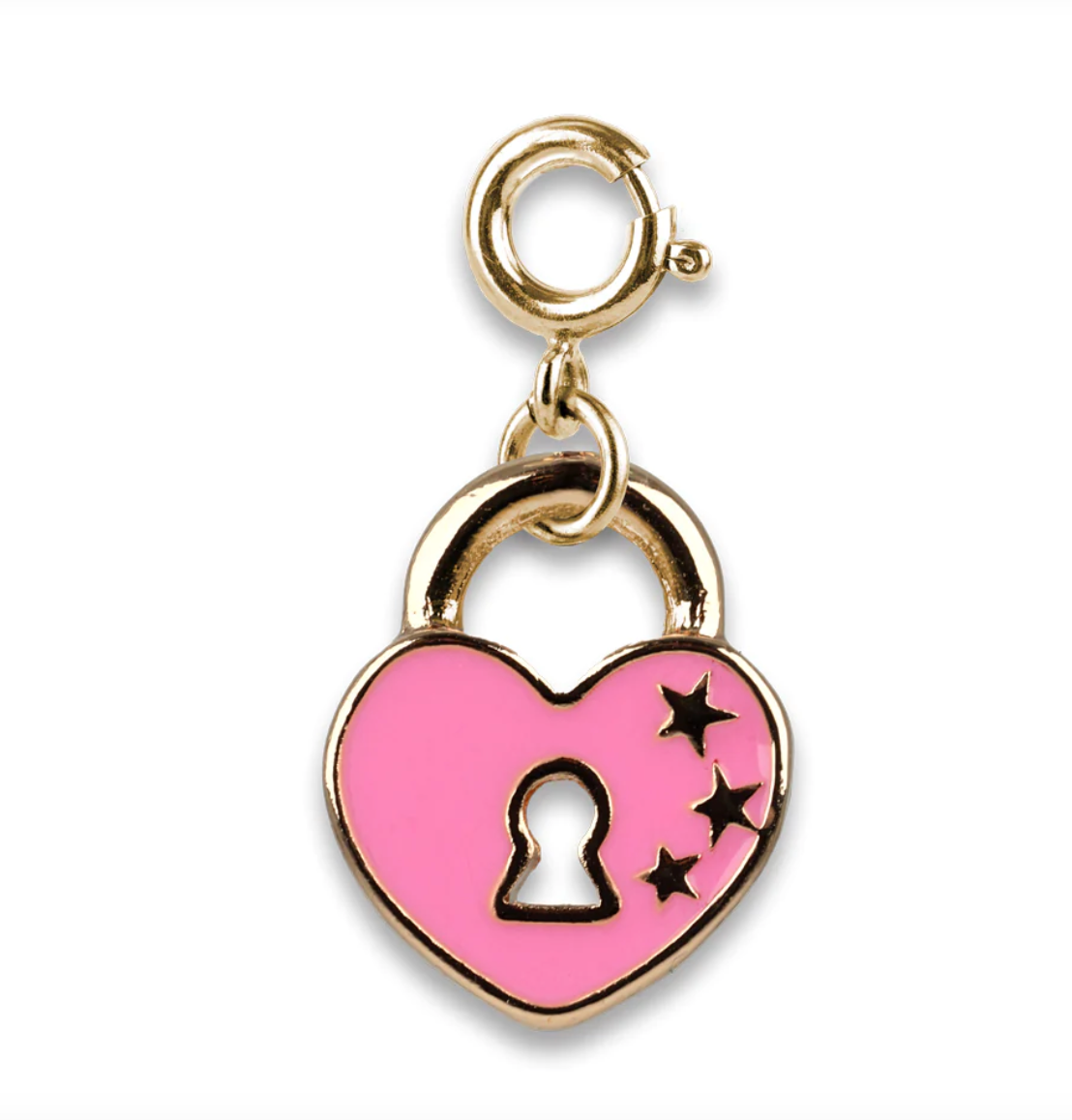 GOLD HEART LOCK CHARM