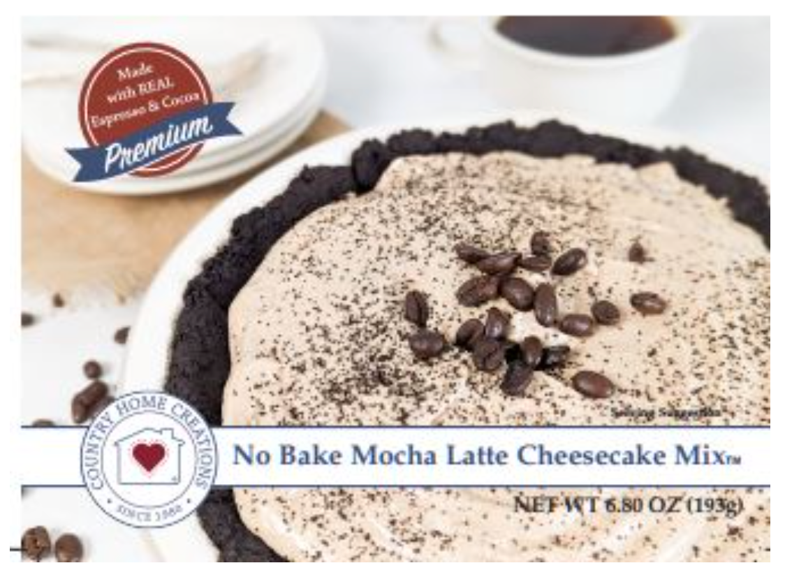 NO BAKE MOCHA LATTE CHEESECAKE MIX