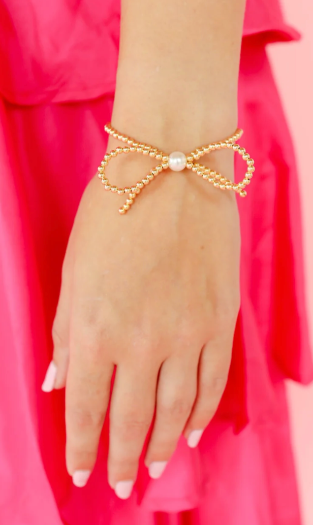 GOLD BOW BRACELET