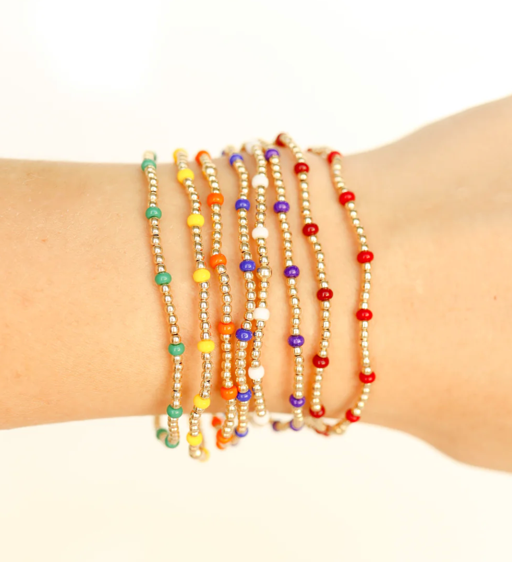 GARNET DAINTY POPPI BRACLET