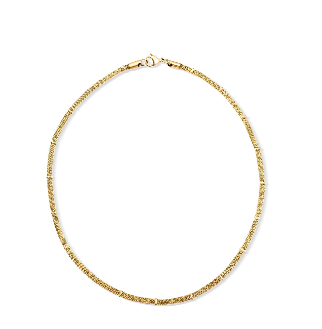 COSETTE BEADED MESH CHAIN NECKLACE