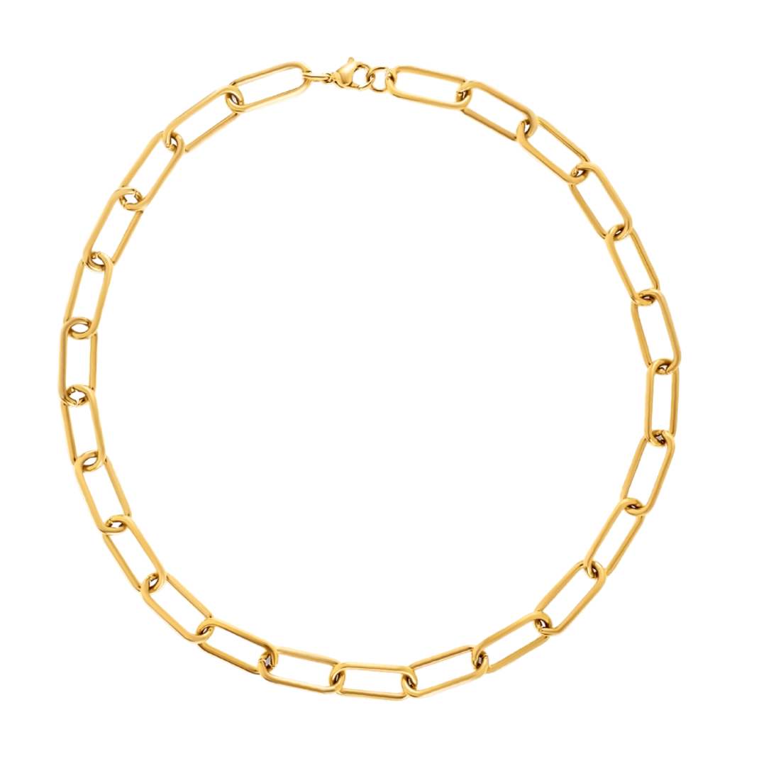 CARLA PAPERCLIP CHAIN NECKLACE