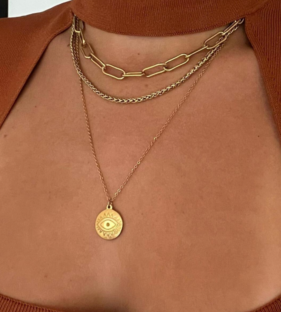 CARLA PAPERCLIP CHAIN NECKLACE