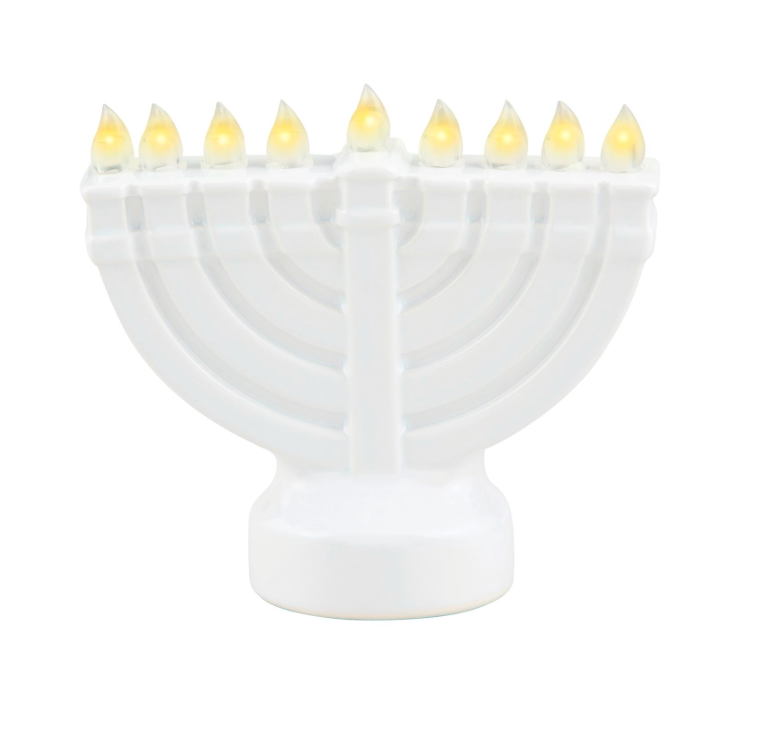 LIGHT UP MENORAH SITTER