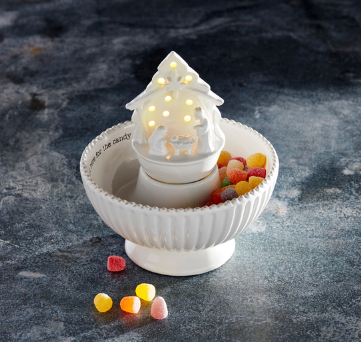 LIGHT-UP NATIVITY SITTER