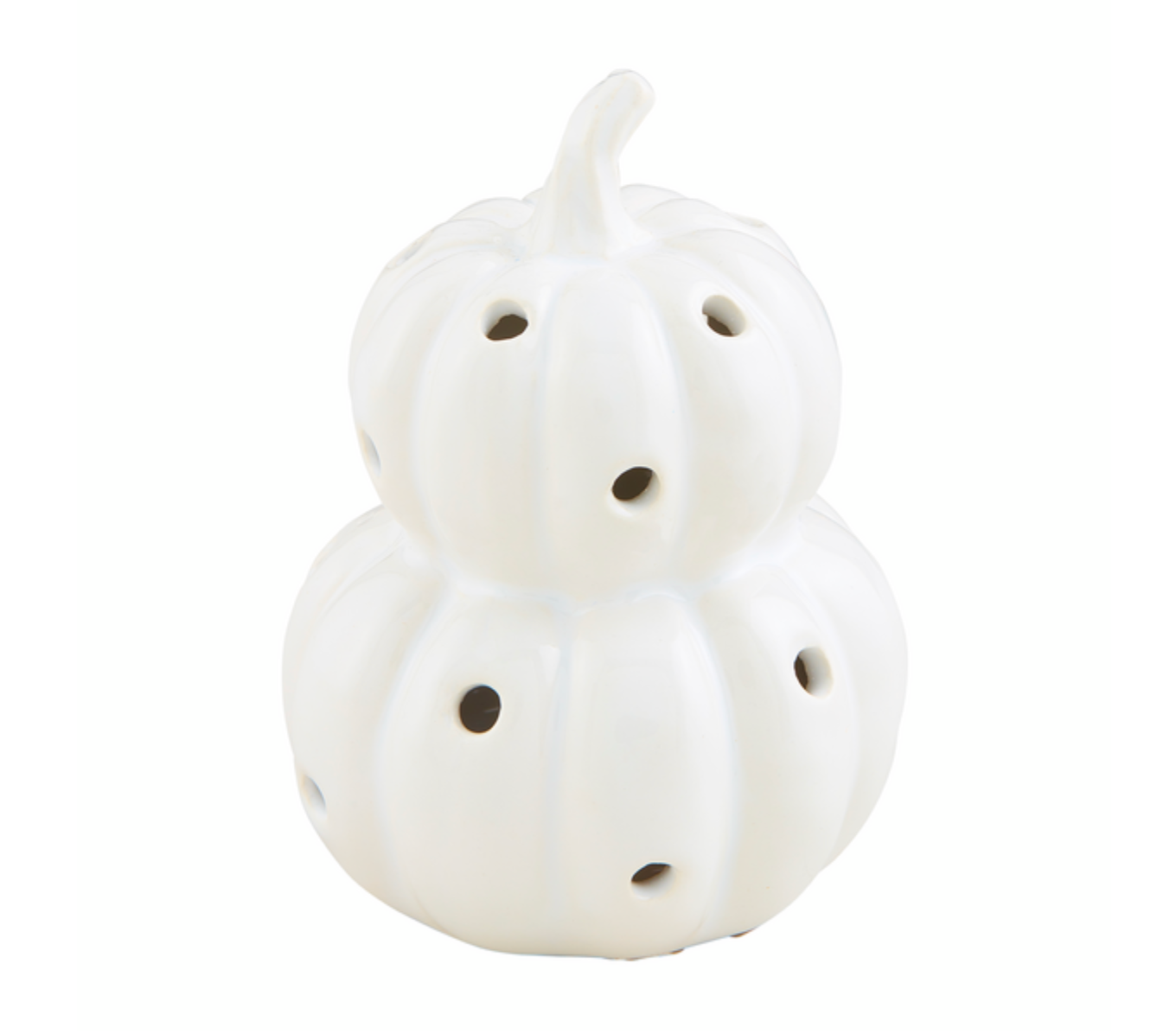 WHITE PUMPKIN LIGHT UP SITTER