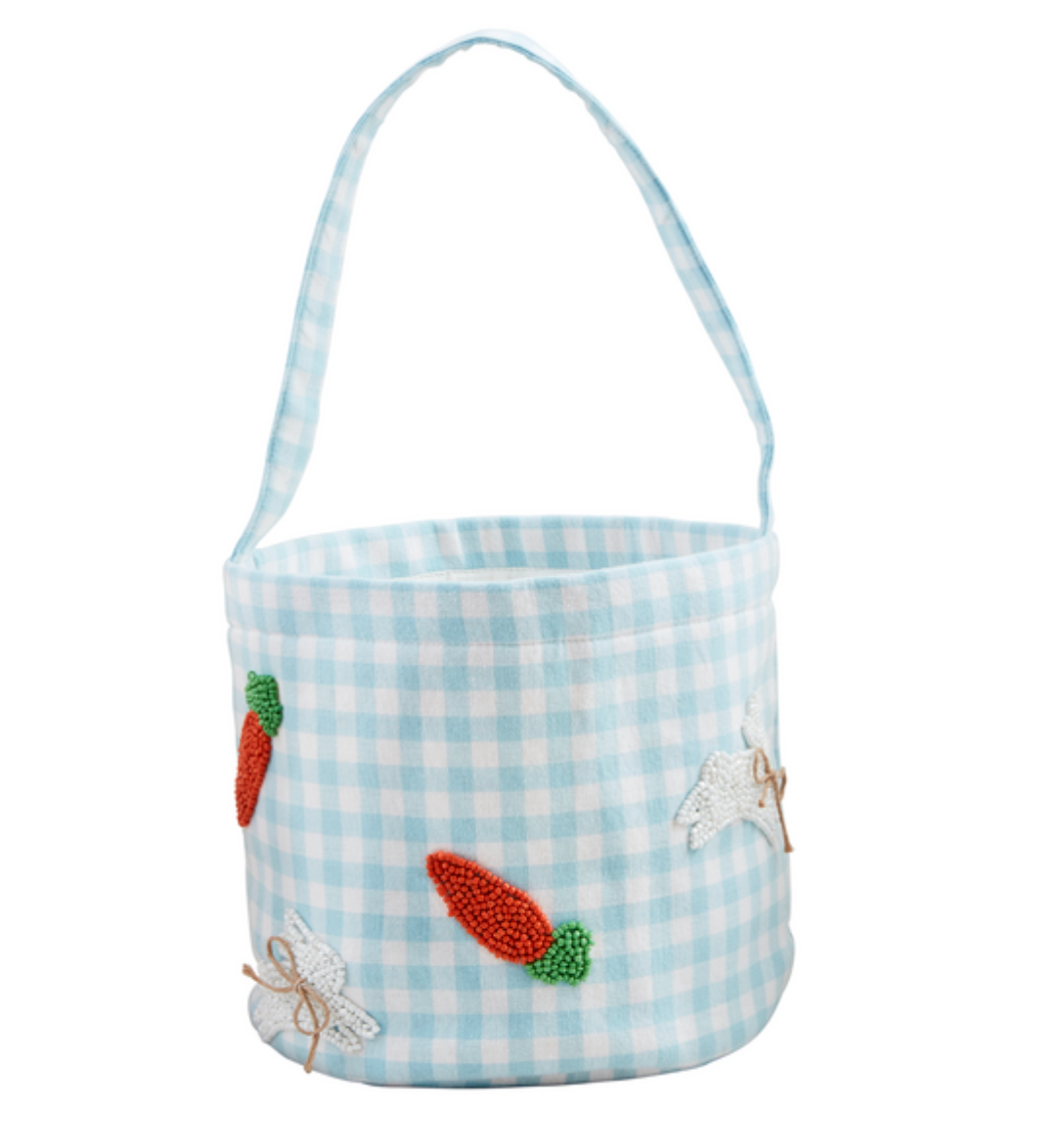 BLUE EASTER BEADED BUCKET