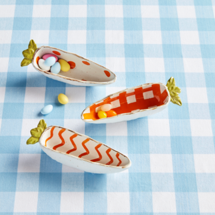 STRIPE CARROT CANDY DISH