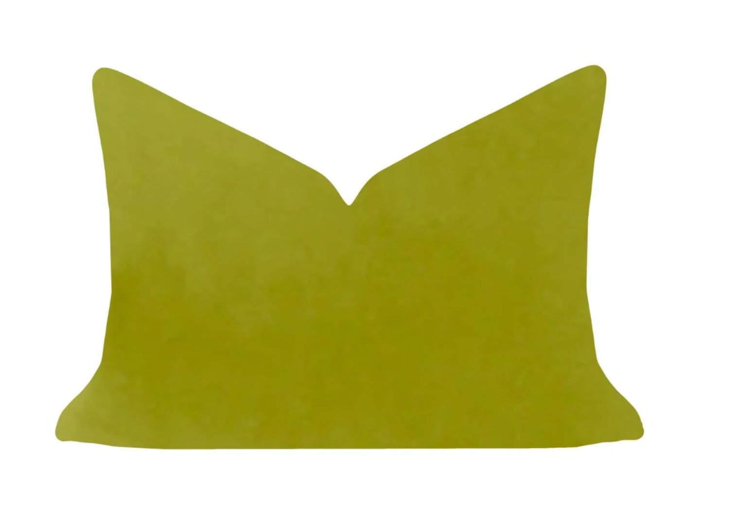 VELVET LUMBAR PILLOW 14x20 | GREEN