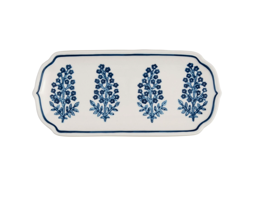 BLOOMS BLOCK PRINT EVERYTHING TRAY