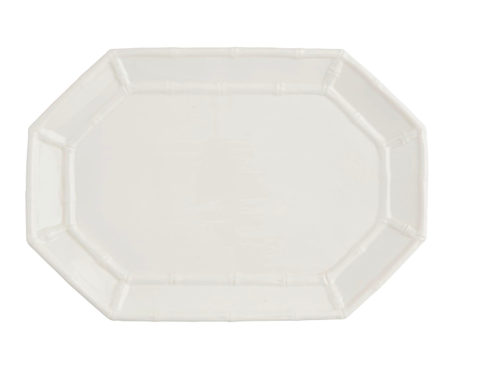 WHITE BAMBOO PLATTER