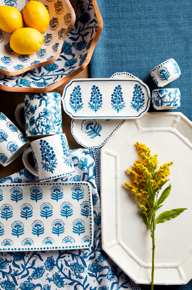 WHITE BAMBOO PLATTER