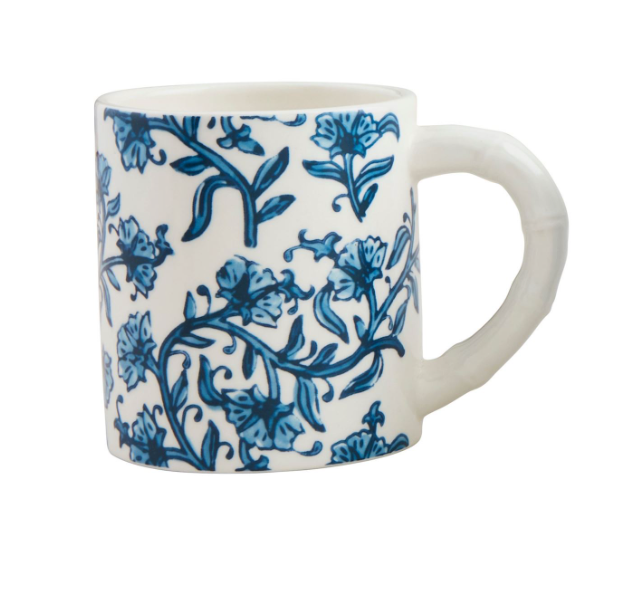 CORNFLOWER BLOCK PRINT MUG