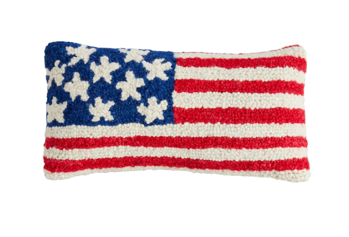 MINI FLAG HOOKED PILLOW