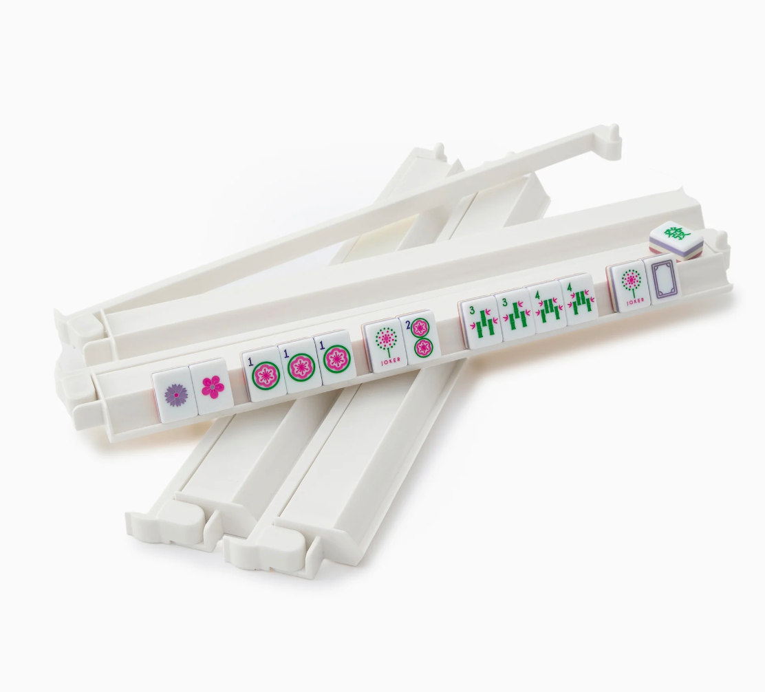 WHITE ACRYLIC RACK & PUSHER SET