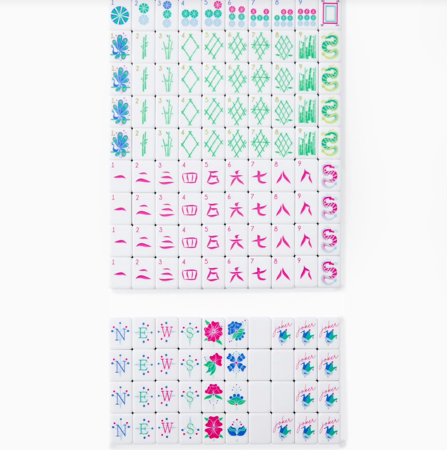 BIRDIE MAHJONG TILES
