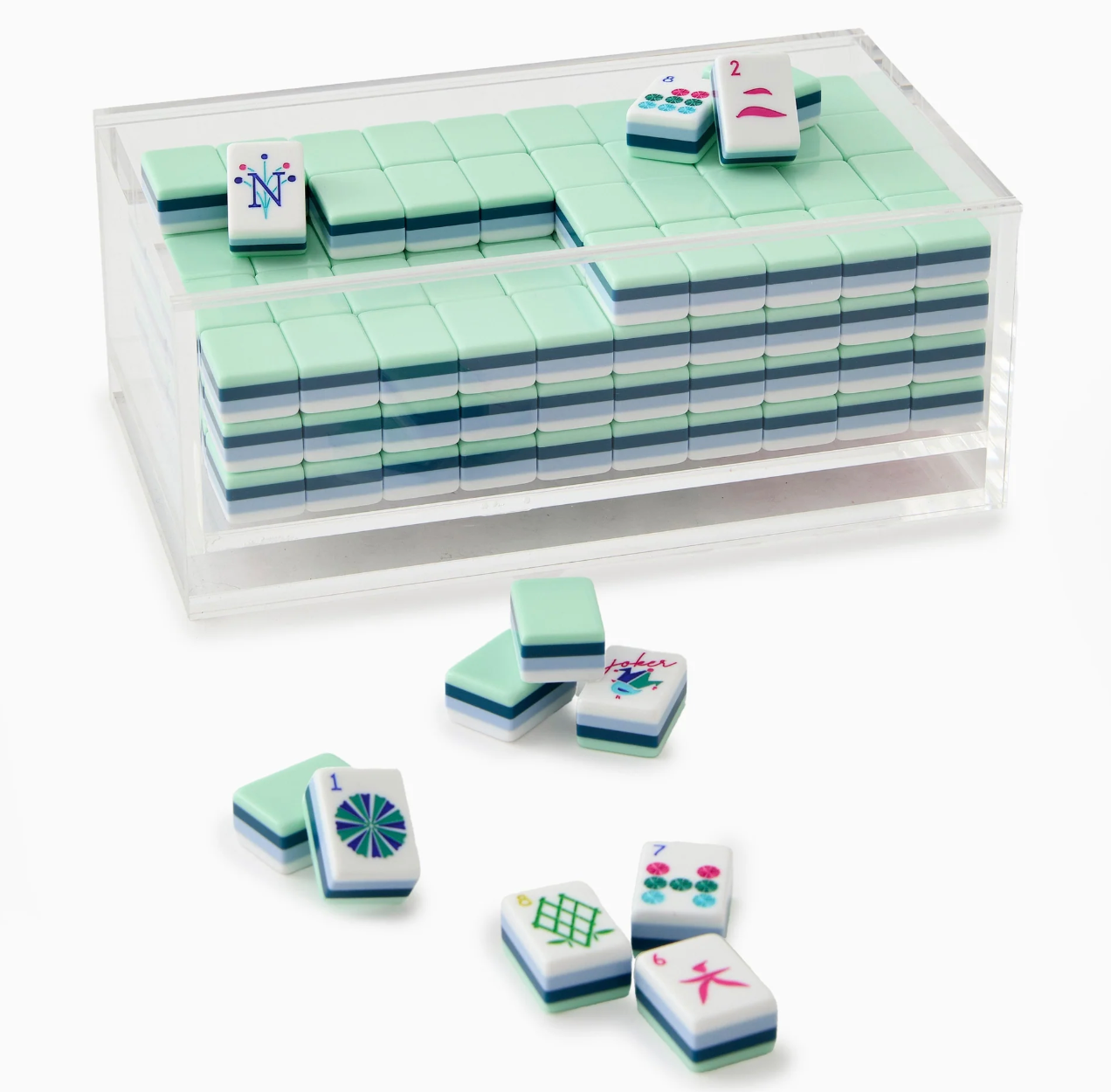 ACRYLIC MAHJONG TILE BOX
