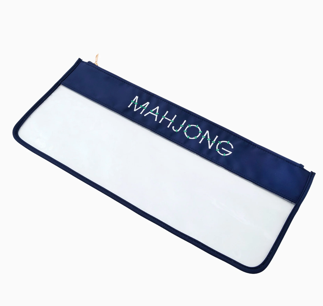NAVY BAMBOO MAHJONG BAG