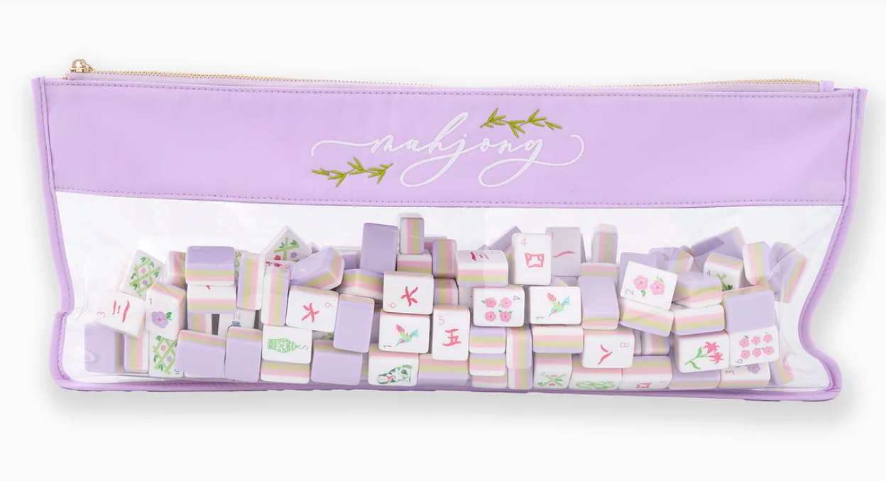 LILAC SCRIPT MAHJONG BAG