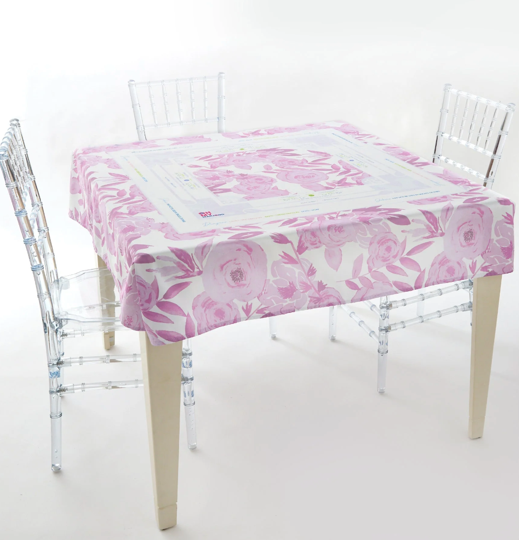 LAVENDER LUX MAHJONG TABLECLOTH