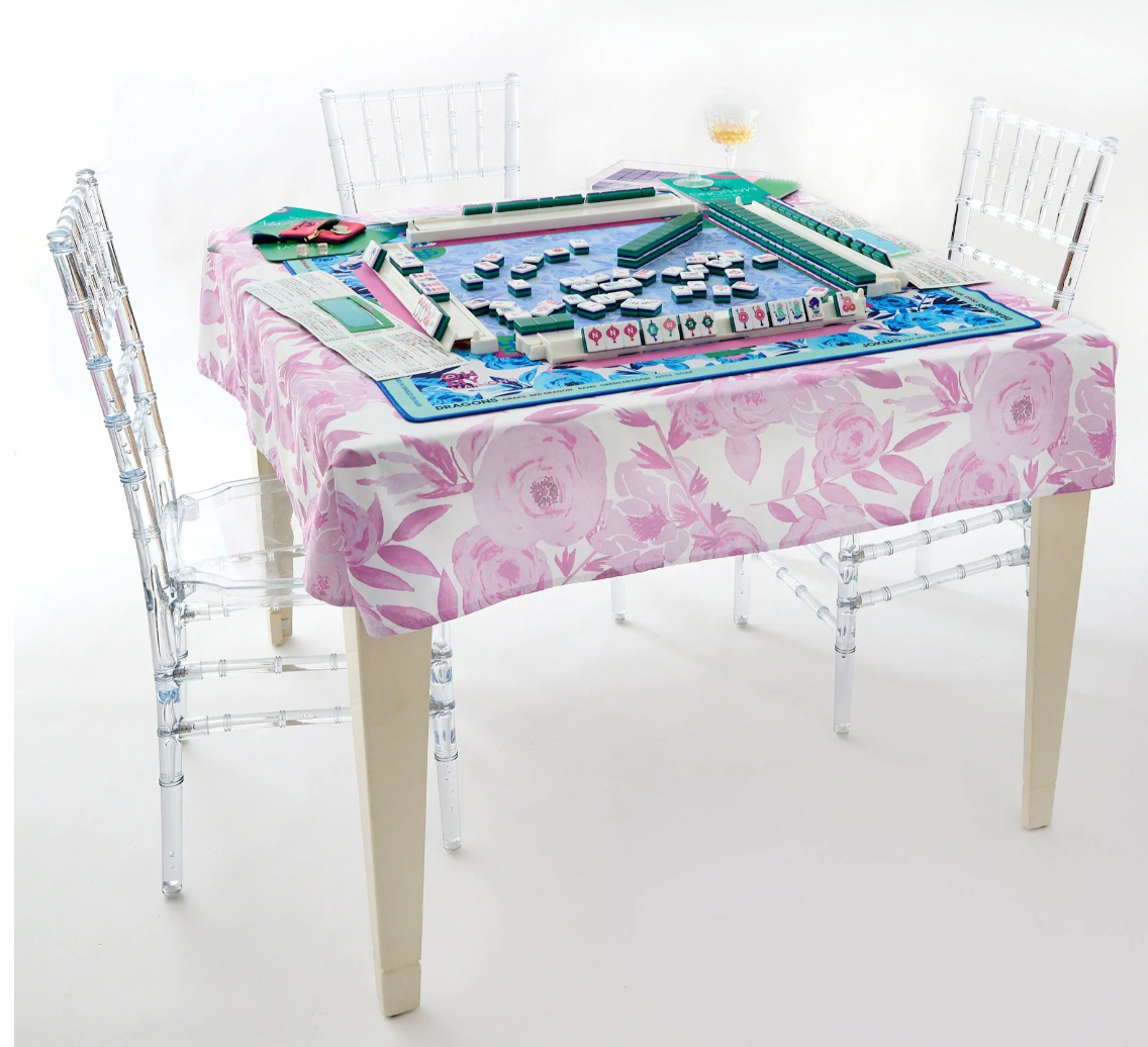 LAVENDER LUX MAHJONG TABLECLOTH