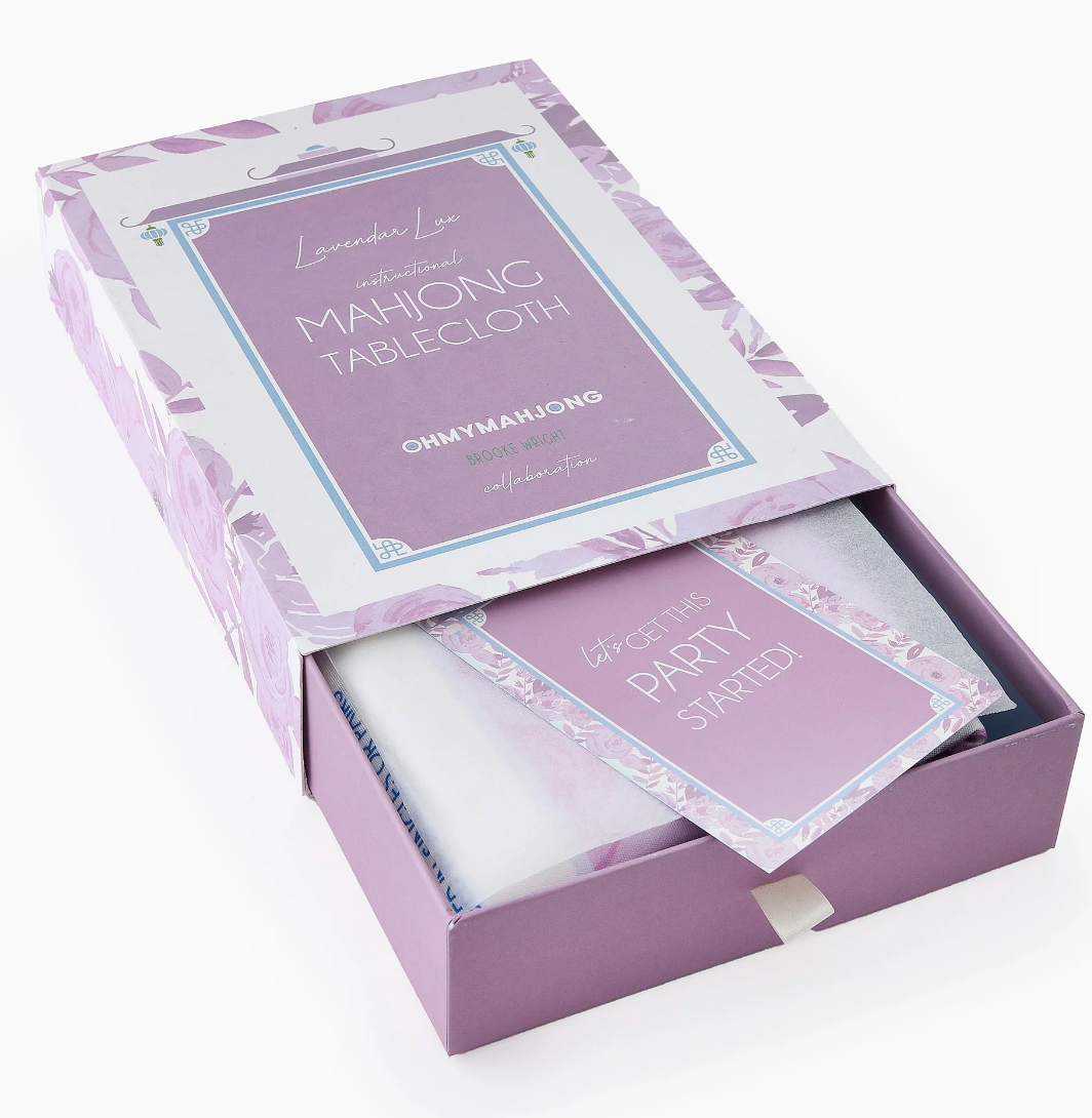 LAVENDER LUX MAHJONG TABLECLOTH