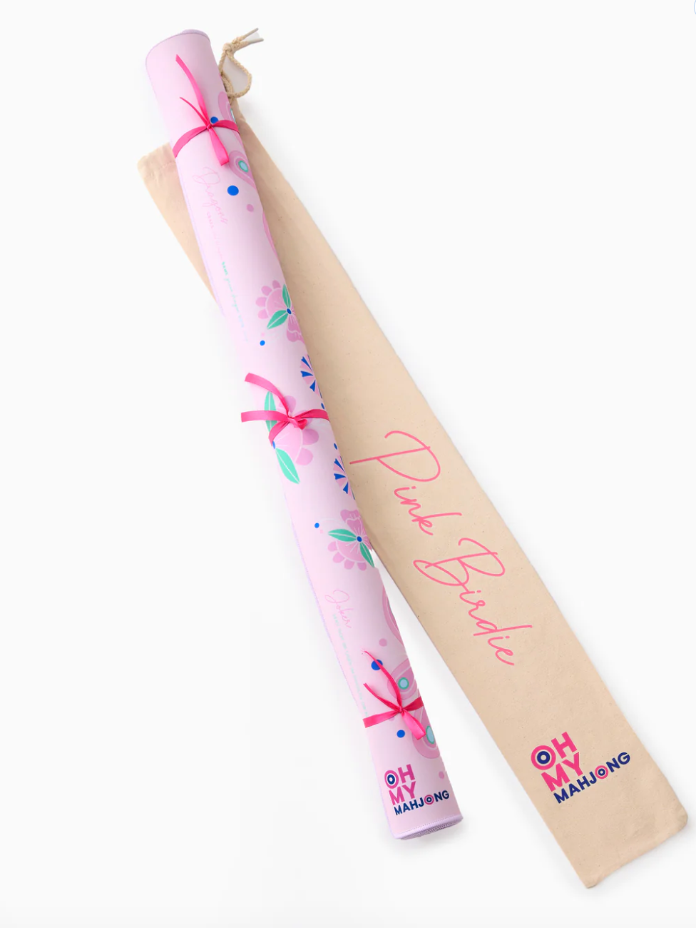 PINK BIRDIE MAHJONG MAT