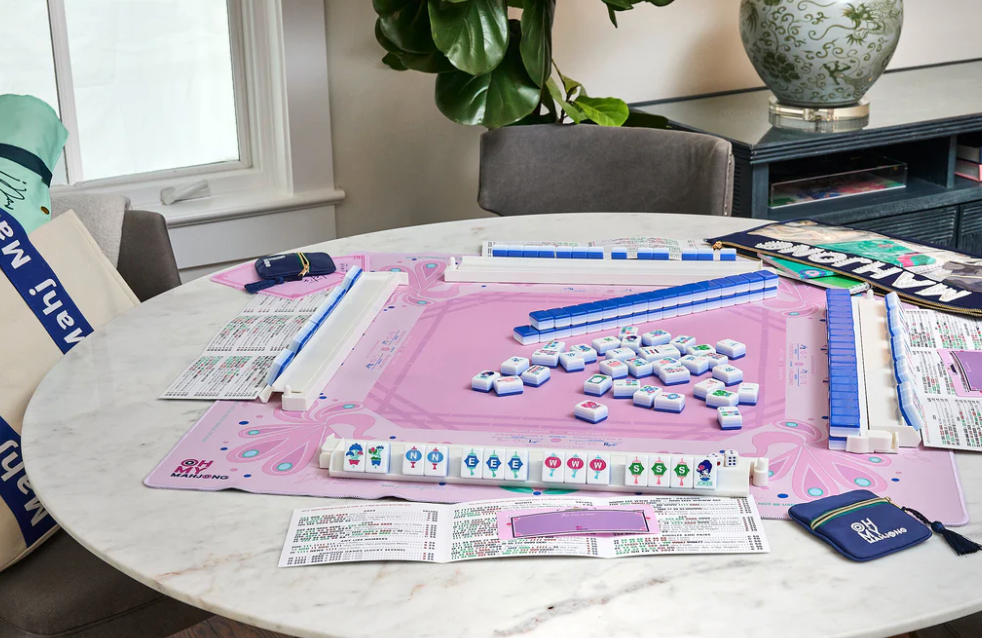PINK BIRDIE MAHJONG MAT