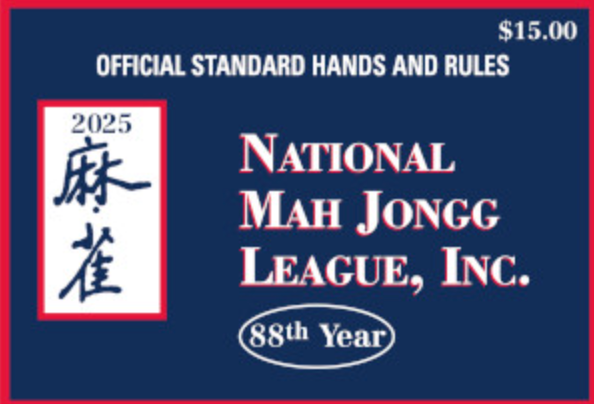 LARGE 2025 MAHJONG CARD