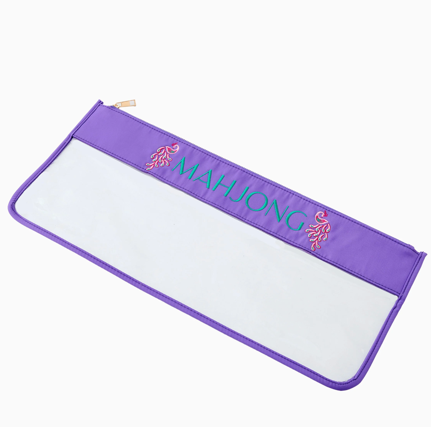 PURPLE PEACOCK MAHJONG BAG