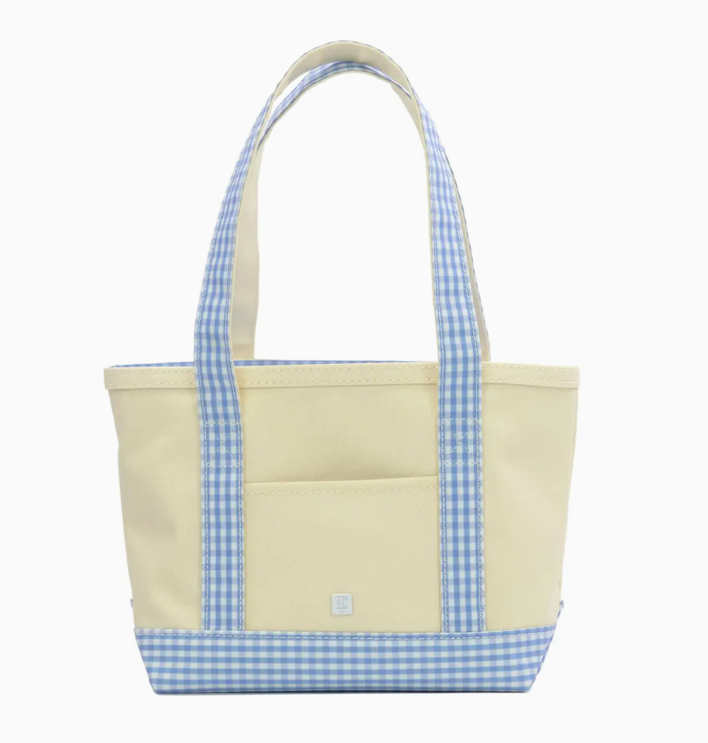 MINI TOTE - GINGHAM SKY