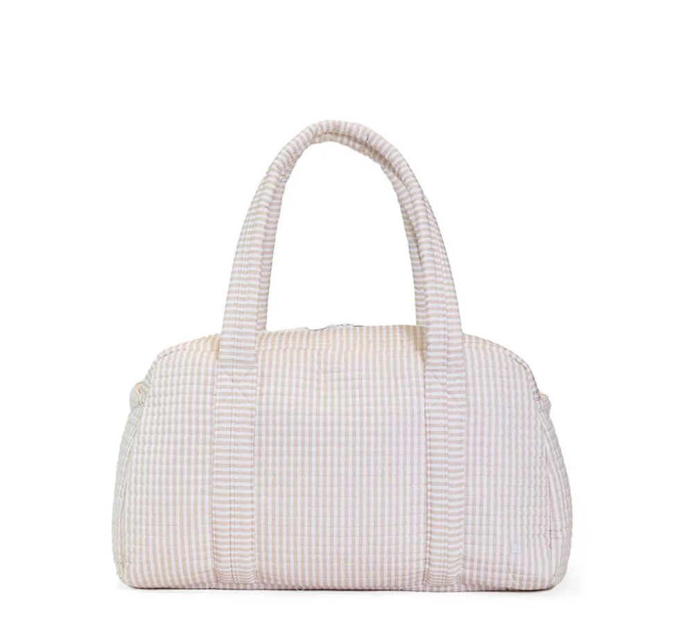 QUILTED GRANDE DUFFLE - SAND PIMLICO
