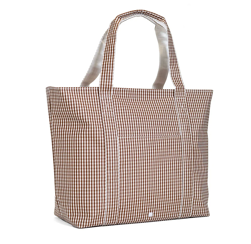 JUMBO TOTE - COCO GINGHAM