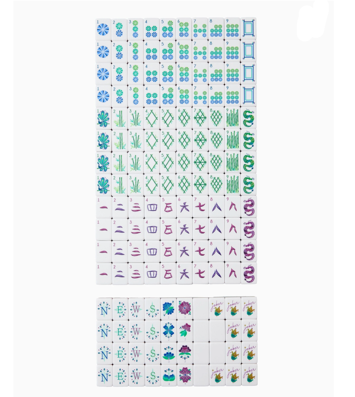 LAGOON MAHJONG TILES