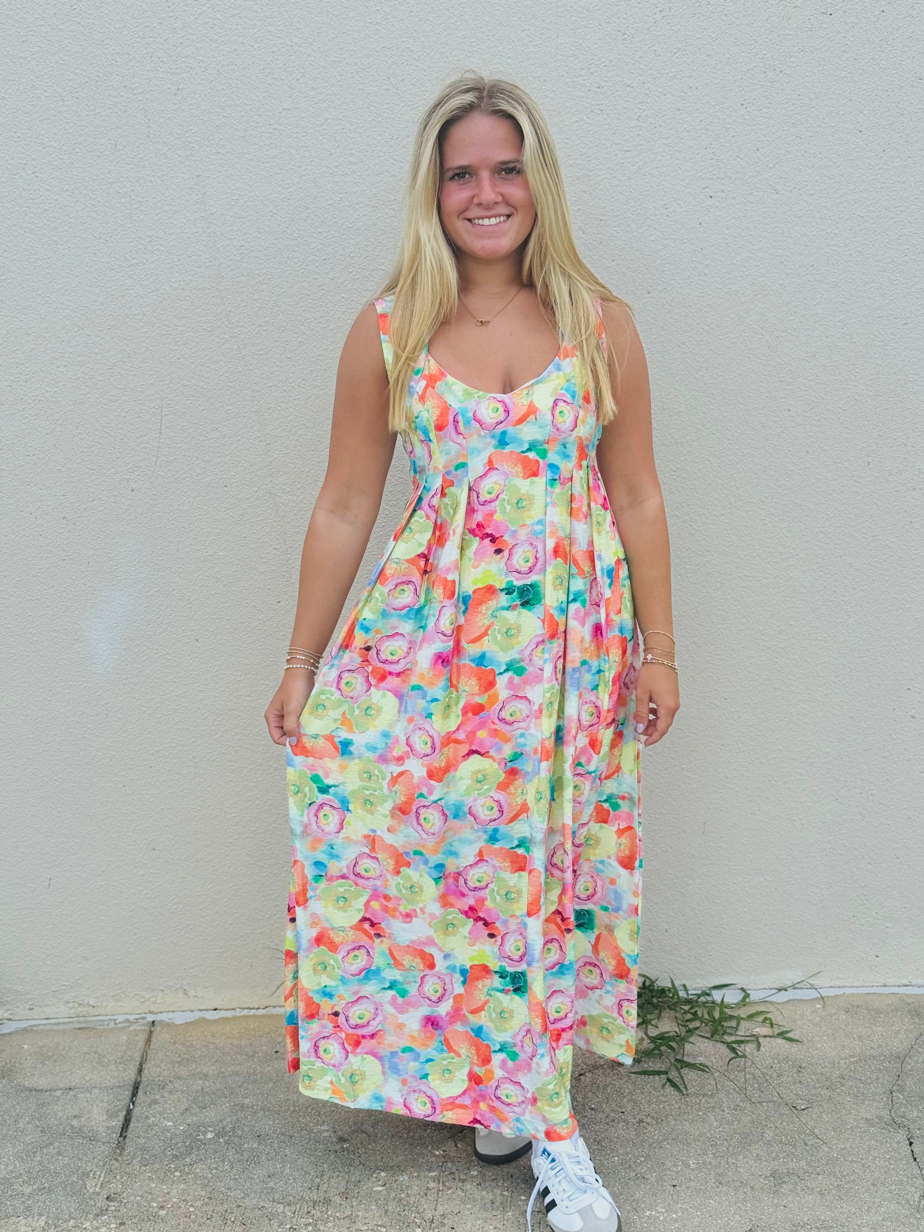HALLIE FLORAL MIDI