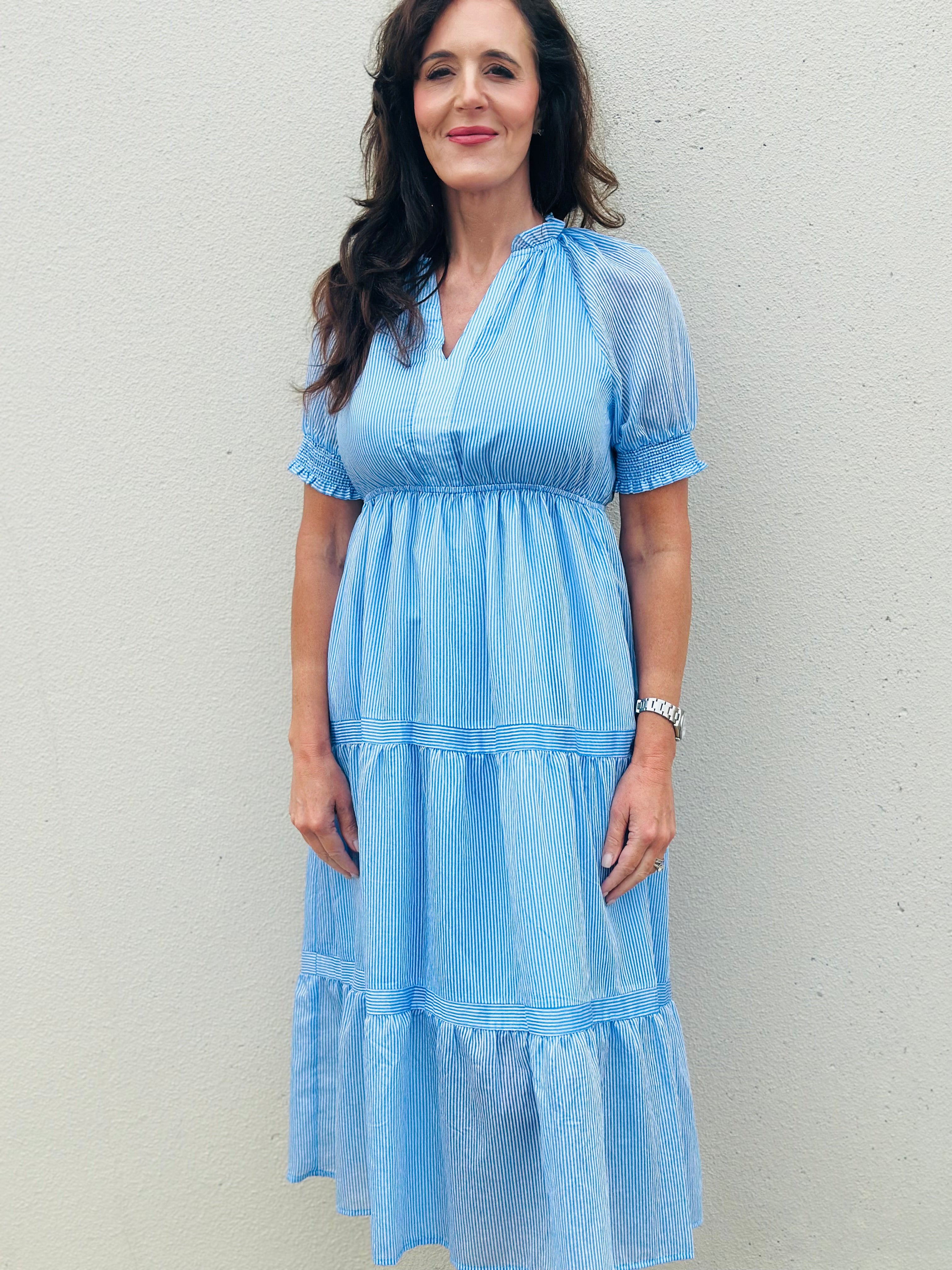 SAMPSON STRIPED MAXI DRESS