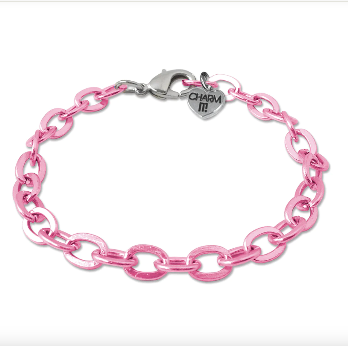 CHARM IT! PINK CHAIN BRACELET