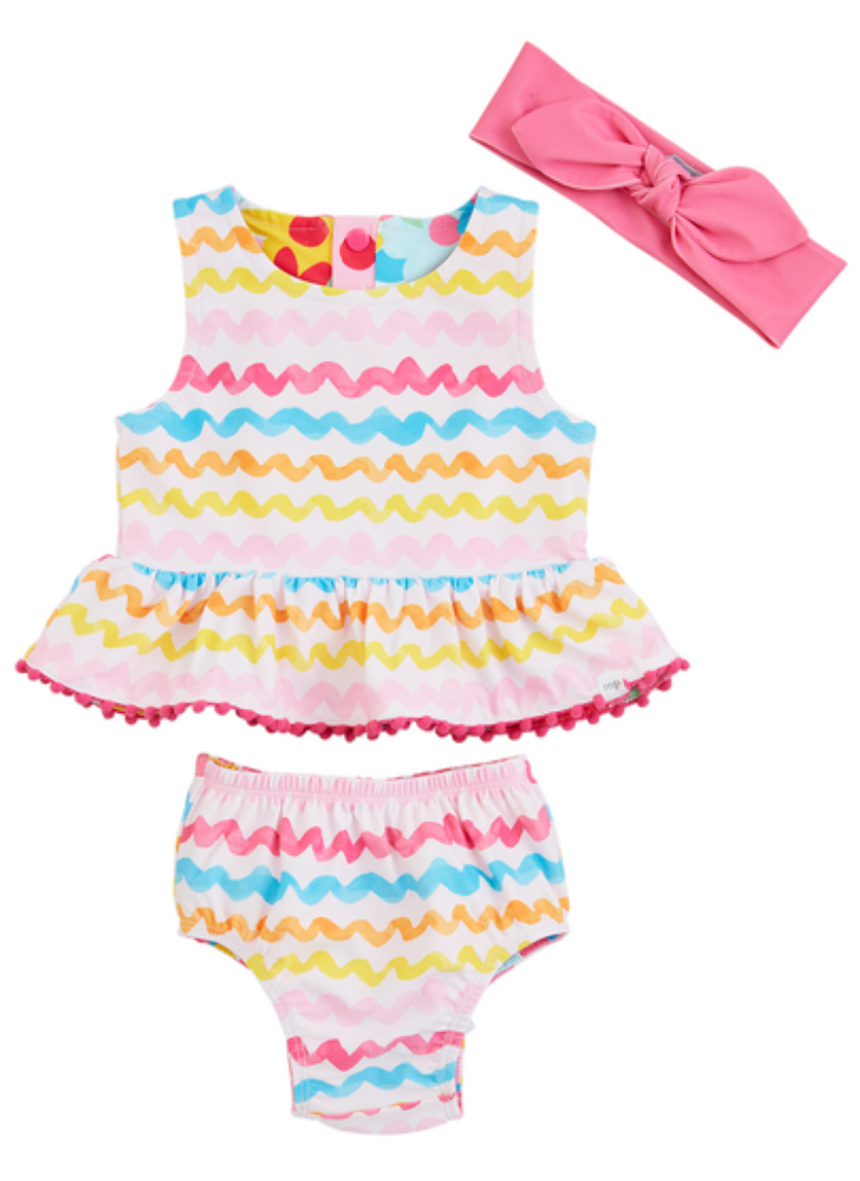 RAINBOW REVERSIBLE SWIMSUIT