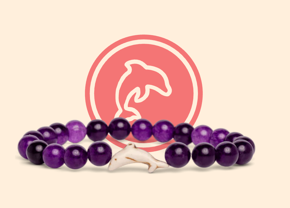 FAHLO DOLPHIN ECHO PURPLE BRACELET