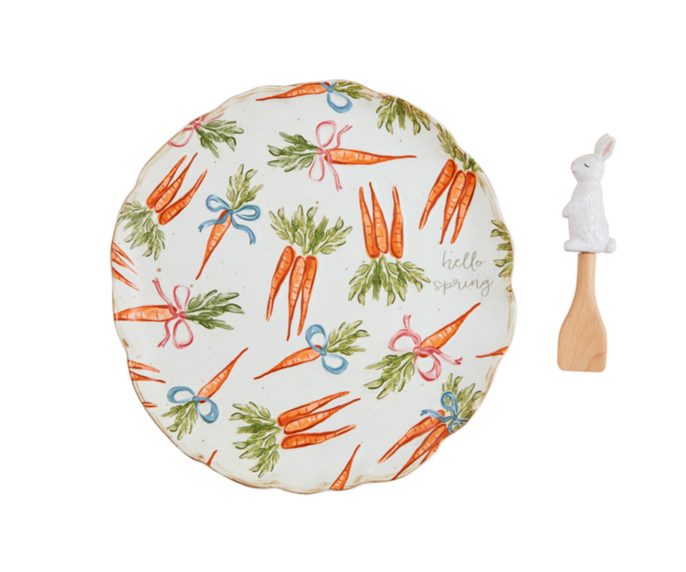 CARROT PATTERN PLATTER SET