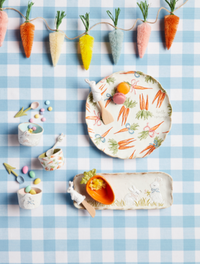 CARROT PATTERN PLATTER SET
