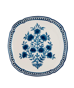BLOCK PRINTED ROUND PLATE